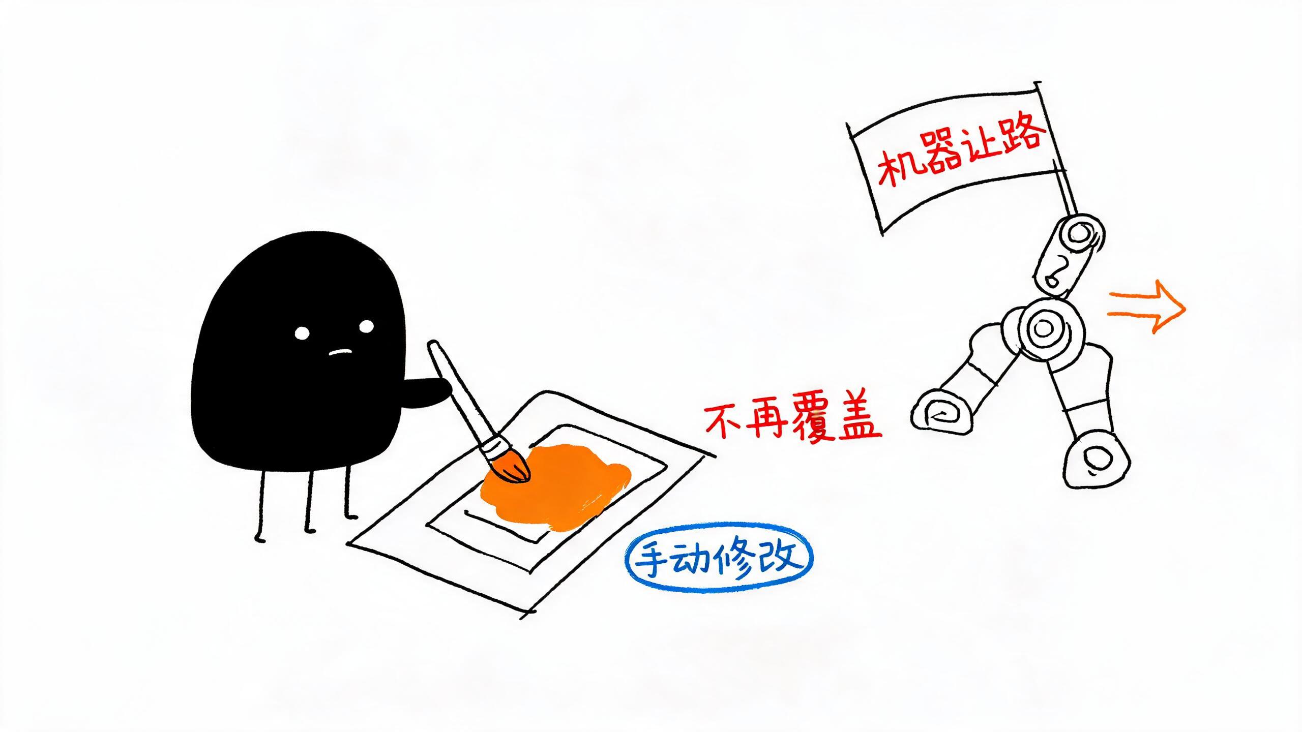 手动改过的，机器会绕开