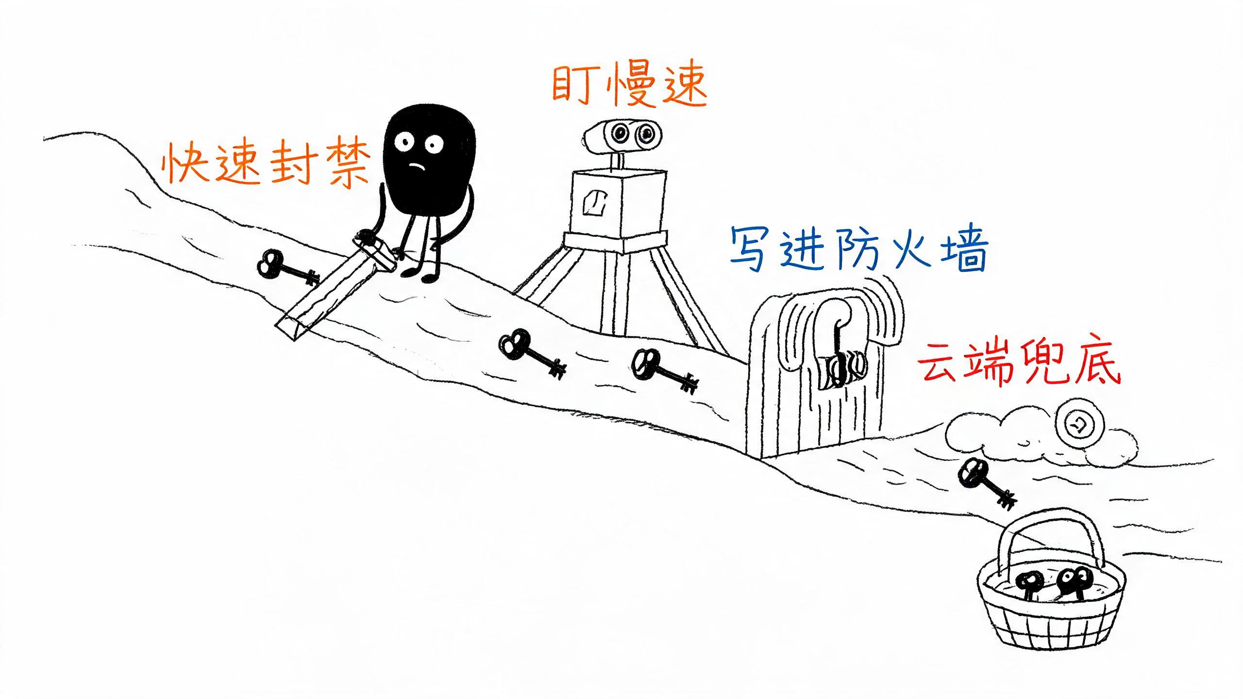 四道闸门，各管一段